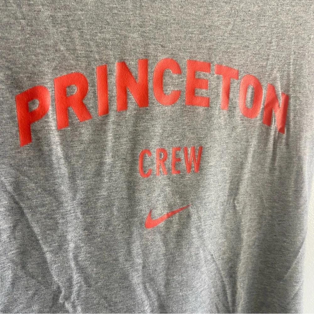 3/$25 Nike Women's Gray Tee‎ with Orange Princeton Crew Print S